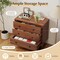 Bedroom and Living Room Dresser Wide 4-Drawer Wooden Organizer